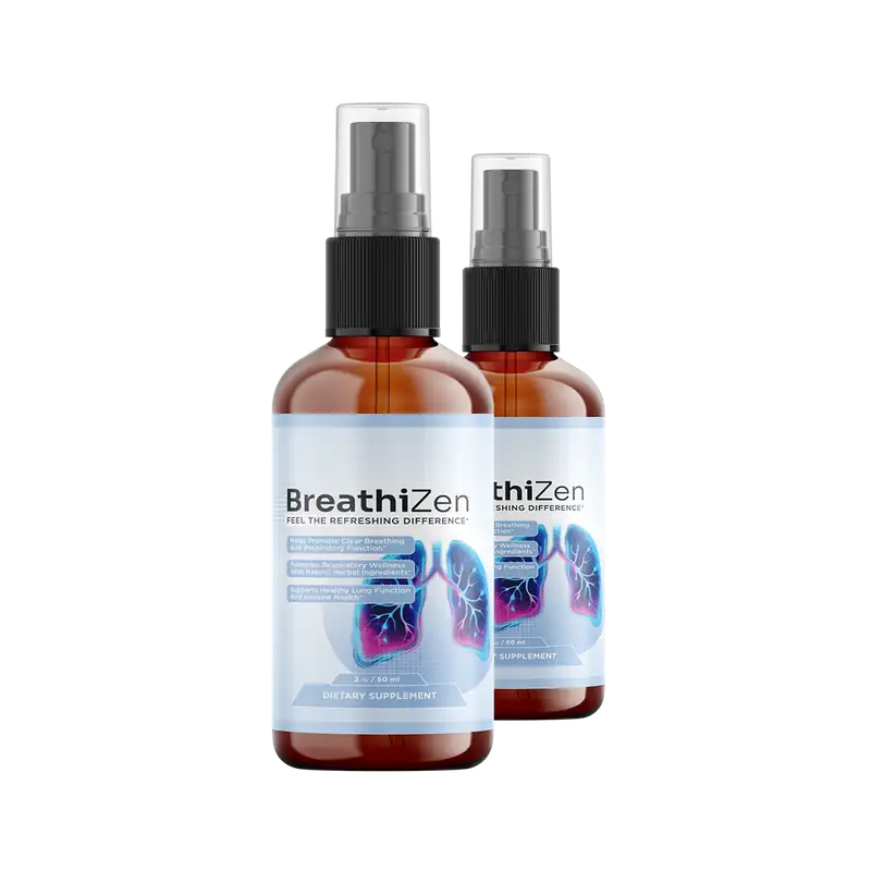 Two bottles of Breathizen, 60 day supply package